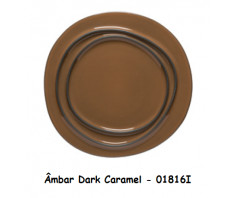 Costa Nova - Âmbar Round Plate Dark Caramel 